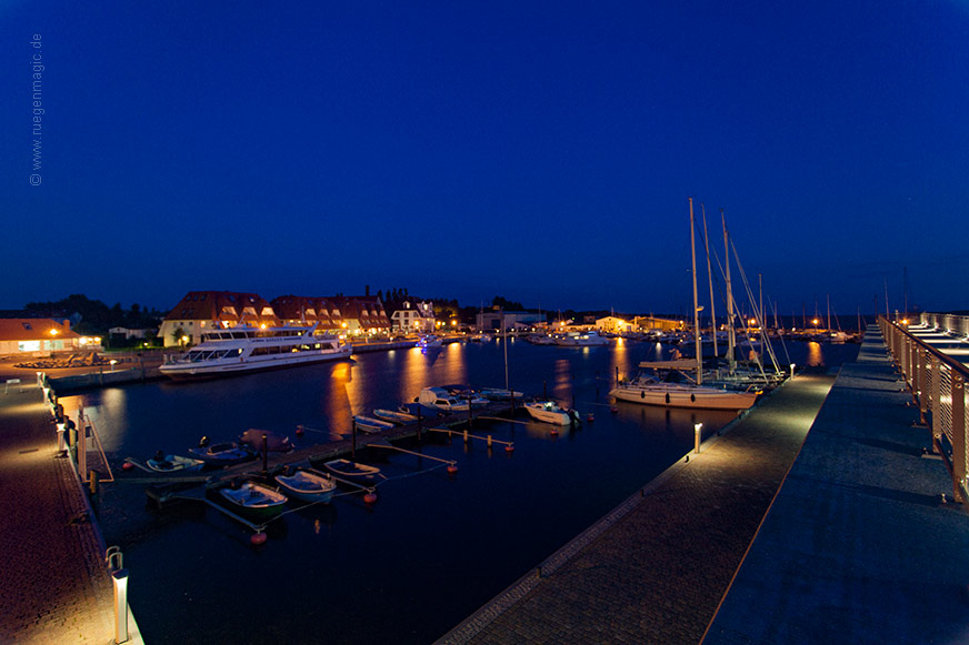 Hafen Wiek bei Nacht